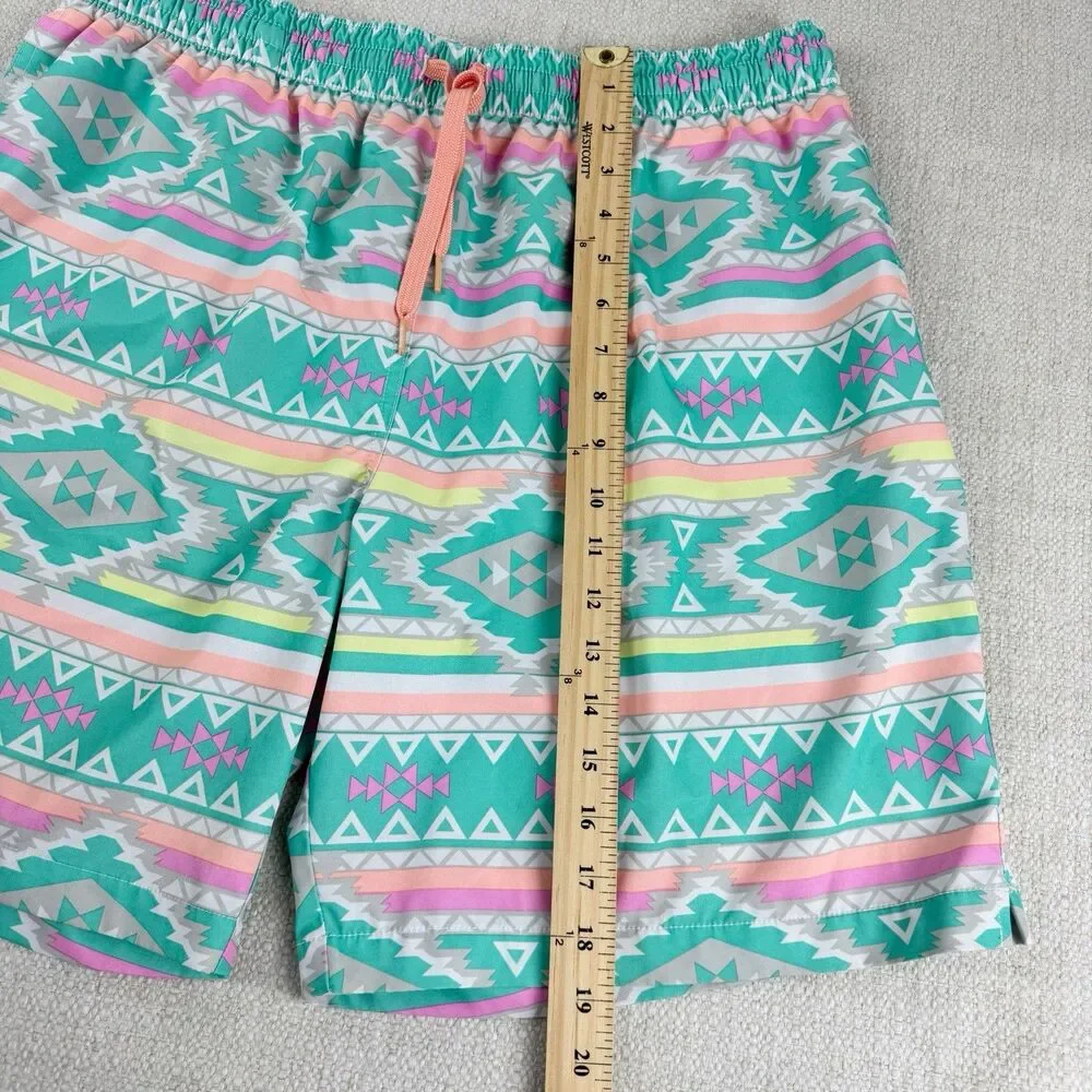 Chubbies Swim Trunks Men's Lined Aztec Multicolor Tribal 7